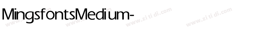 Mingsfonts Medium字体转换